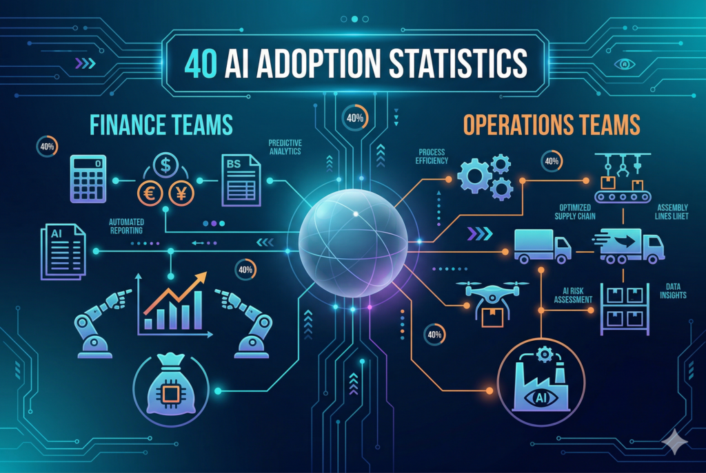 40 AI Adoption Statistics Across Finance and Operations Teams