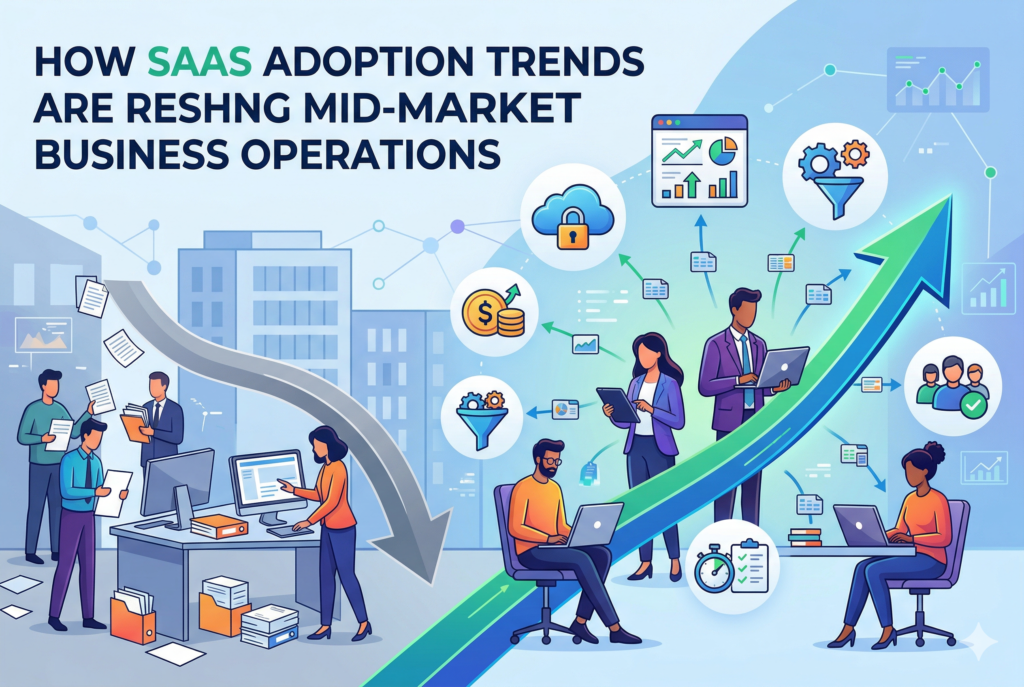 How SaaS Adoption Trends Are Reshaping Mid-Market Business Operations