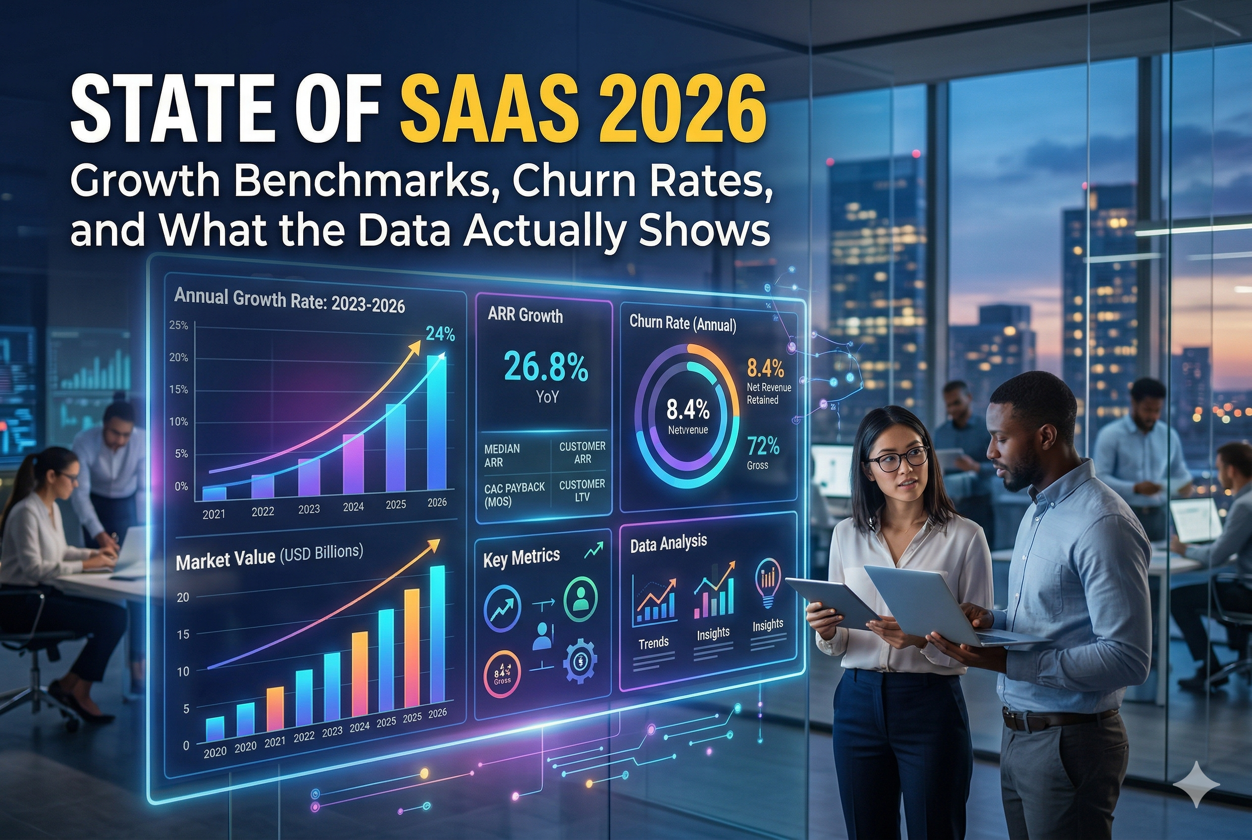 State of SaaS 2026 Growth Benchmarks, Churn Rates, and What the Data Actually Shows